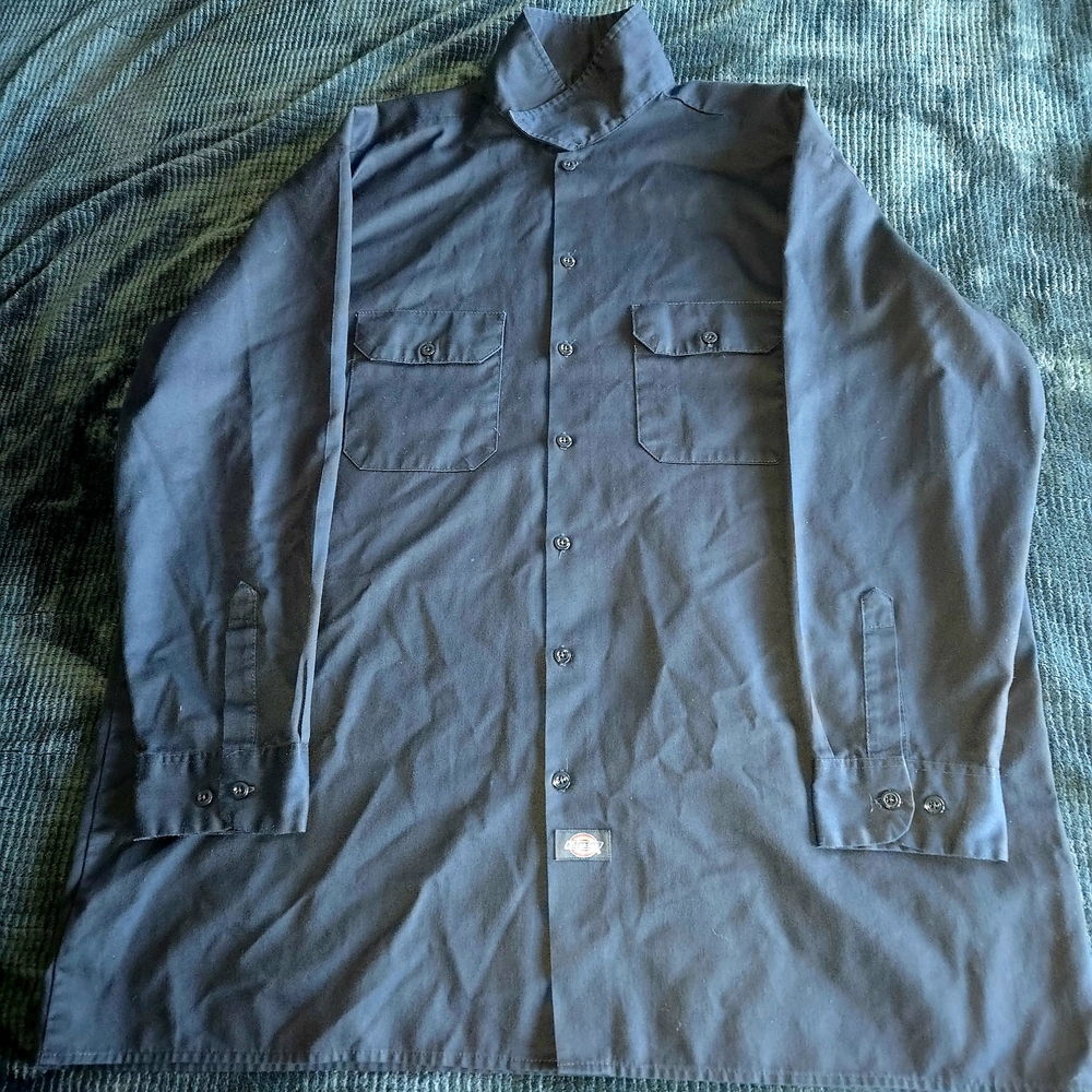 Dickies Gray Lightweight Shirt Jacket Casual Style